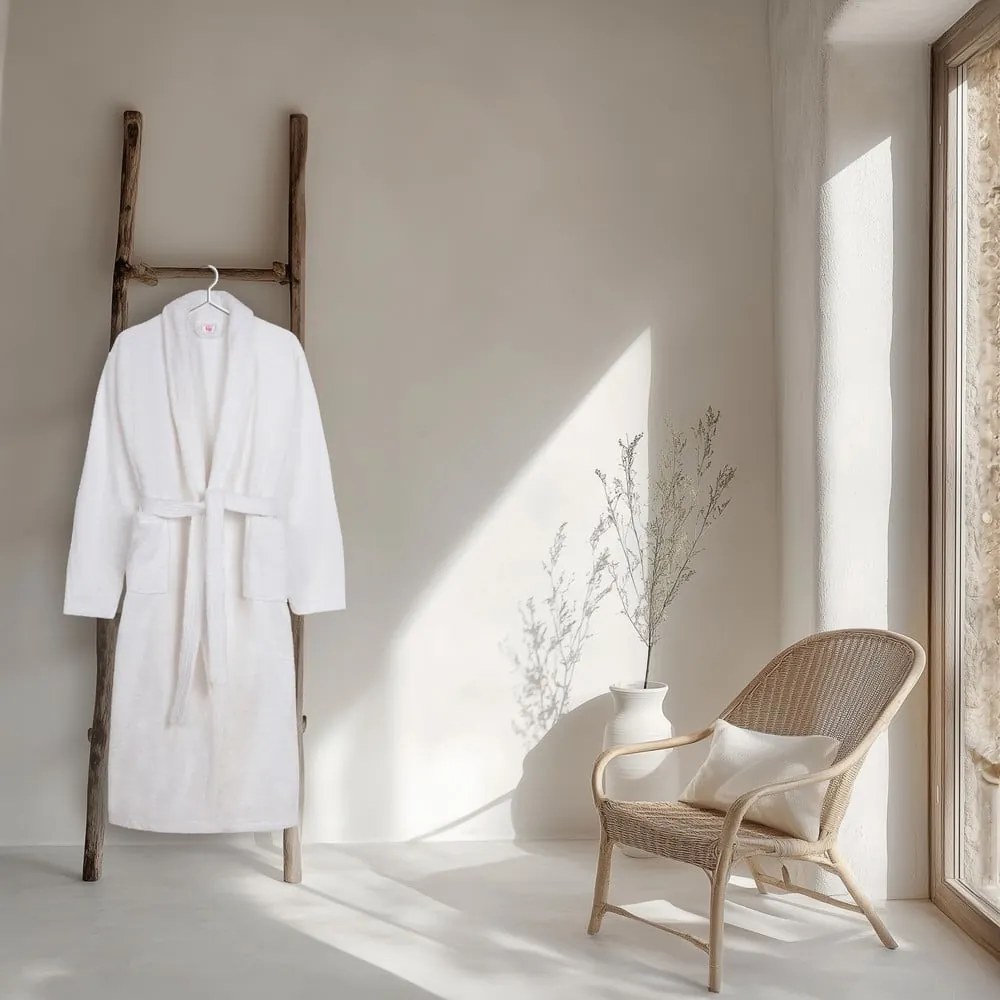 Бяла памучна хавлия M/L Terry – HIP