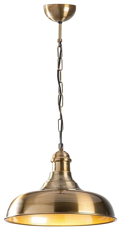 Висящо осветително тяло в златист цвят с метален абажур ø 32 cm Rosea – Opviq lights