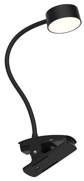 Top Light-LED настолна лампа с щипка и сензорен димер BELLA LED/4,8W/5V 3000-6500K черна