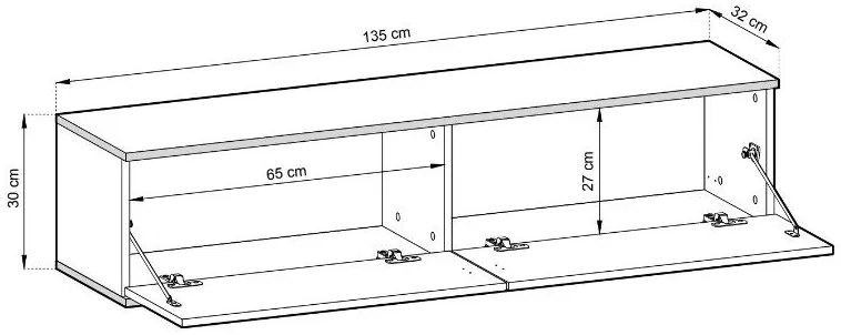TV шкаф Loro I-Leuko