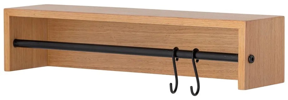 Стенна закачалка от декор от бук в естествен цвят с рафт Ryder – Bloomingville