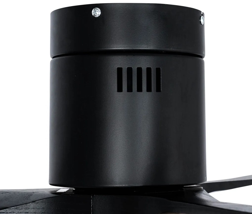 Умен вентилатор за таван черен 132 см вкл. LED димируем с дистанционно управление - София