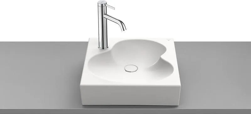 Умивалник Ruy Ohtake, за монтаж върху плот, 410 х 410 mm, matt white