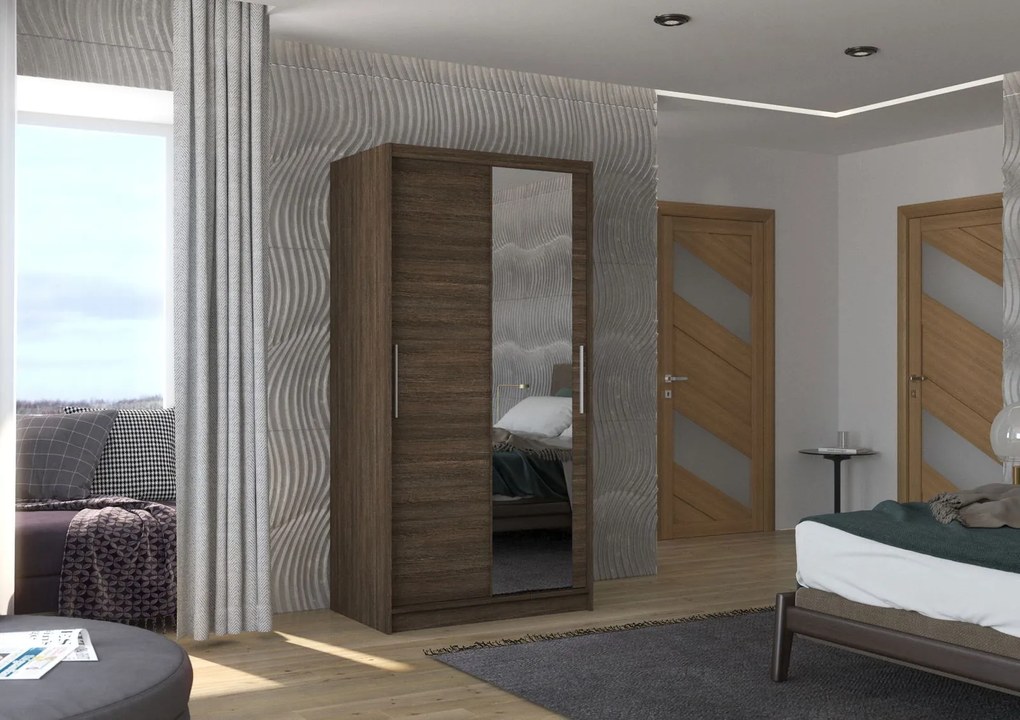 Гардероб Condra 100 Sliding-Sokolati