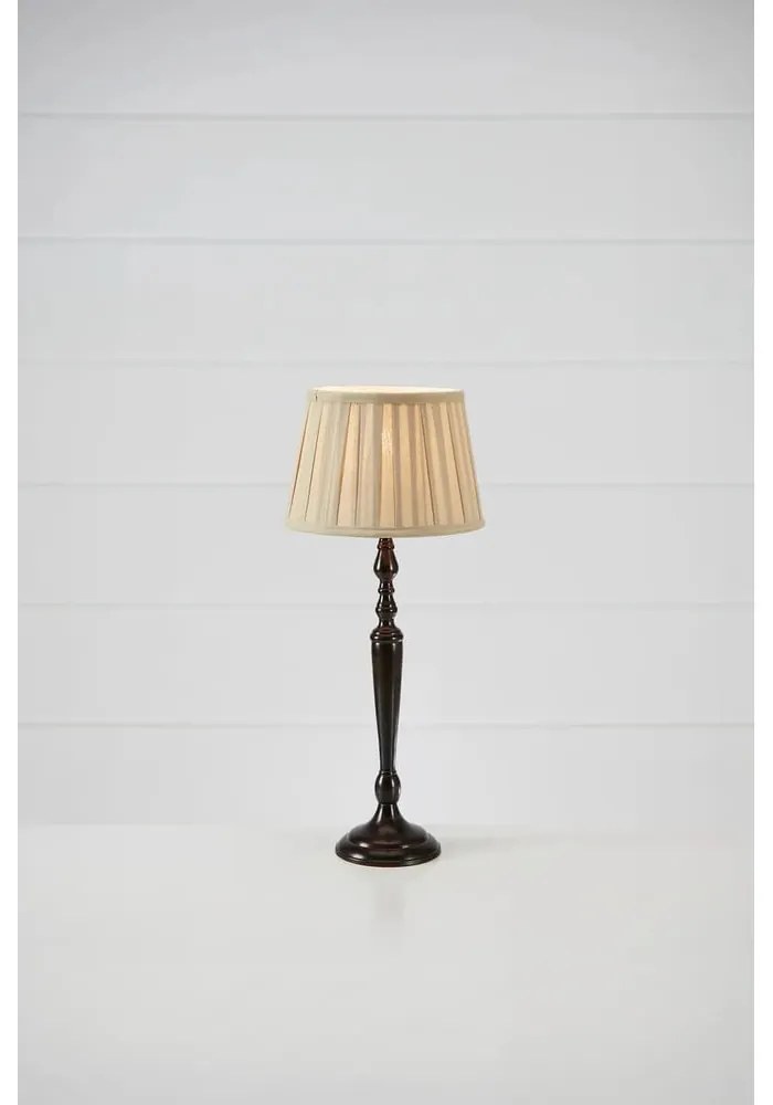 Тъмнокафява настолна лампа с текстилен абажур (височина 60 cm) Chocolat – Markslöjd