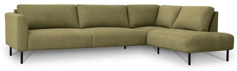 Ъглов диван в цвят горчица (десен ъгъл) Hero – Scandic