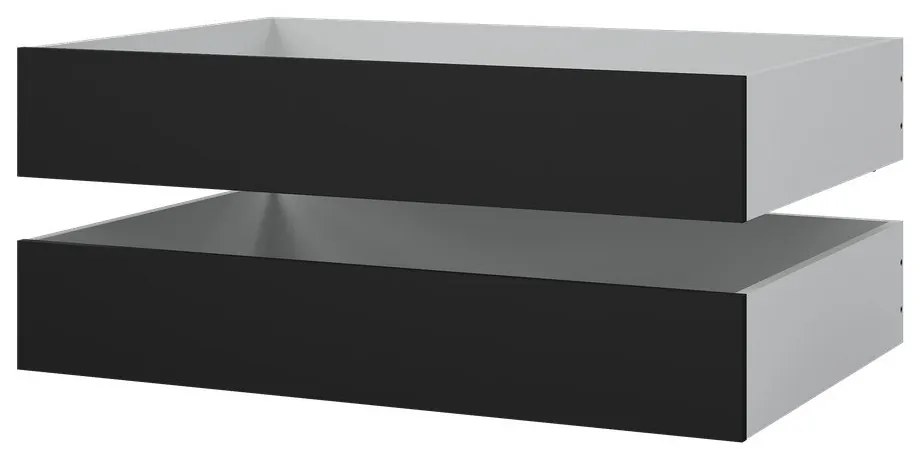 Черни чекмеджета за под леглото в комплект от 2 бр. Naia – Tvilum