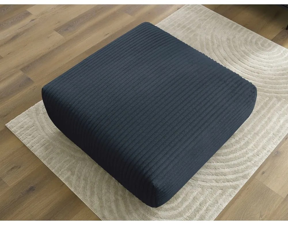 Тъмносиня табуретка от рипсено кадифе Lucien – Bobochic Paris