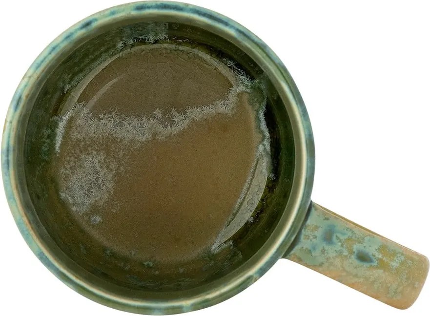 Жълта/светлозелена глинена чаша 400 ml Milani – Bloomingville