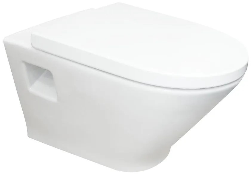 ROUND - конзолна тоалетна чиния A3460N7000, видим монтаж, 35.5x54x44см