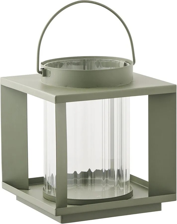 Метален/стъклен фенер (височина 20,5 cm) Lohals – House Nordic