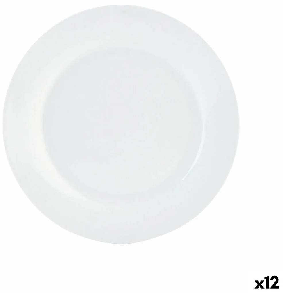 Lame plaat Quid Basic Керамика Бял (Ø 27 cm) (12 броя)