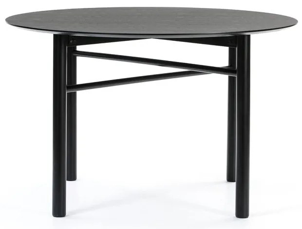 Черна кръгла маса за хранене , ø 120 cm Junco - Teulat