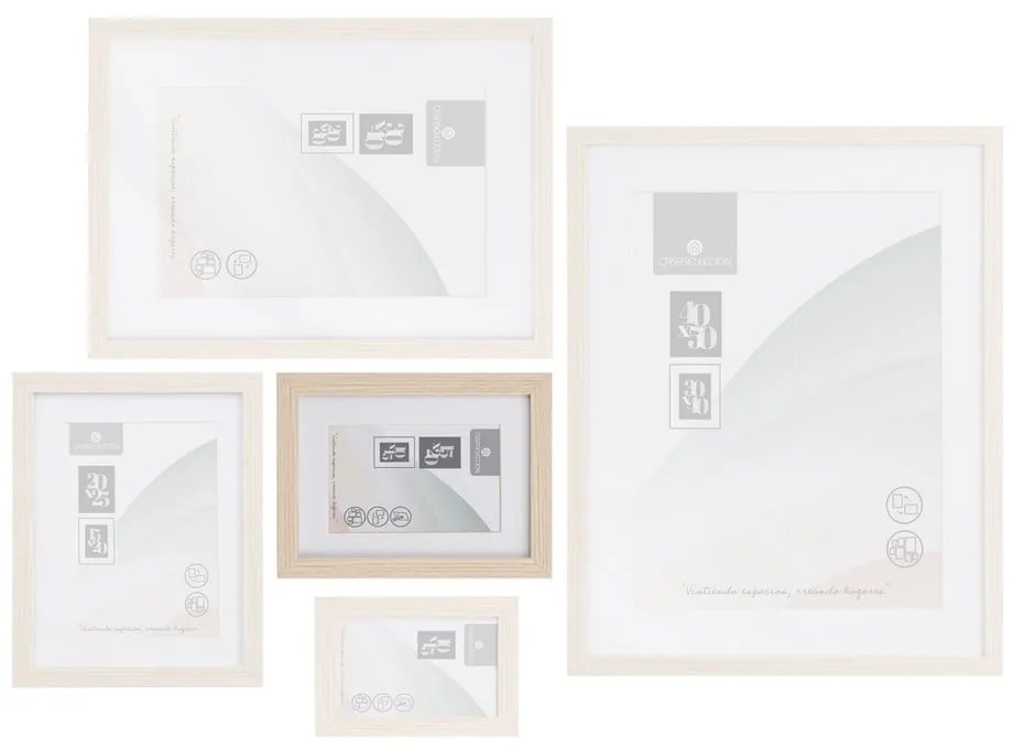 Стояща/висяща рамка в естествен цвят 17,5x22,5 cm Sencillo – Casa Selección