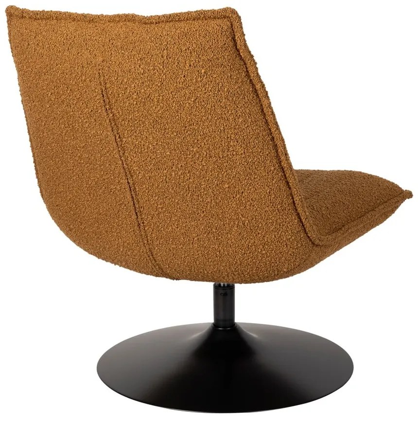 Стол в цвят охра от плат bouclé Jax - White Label