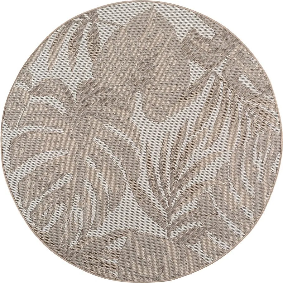 Бежов кръгъл килим за открито и закрито ø 160 cm Desert 1302 – Ayyildiz Carpets