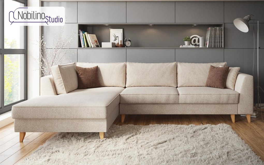 Разтегателен ъглов диван Болоня