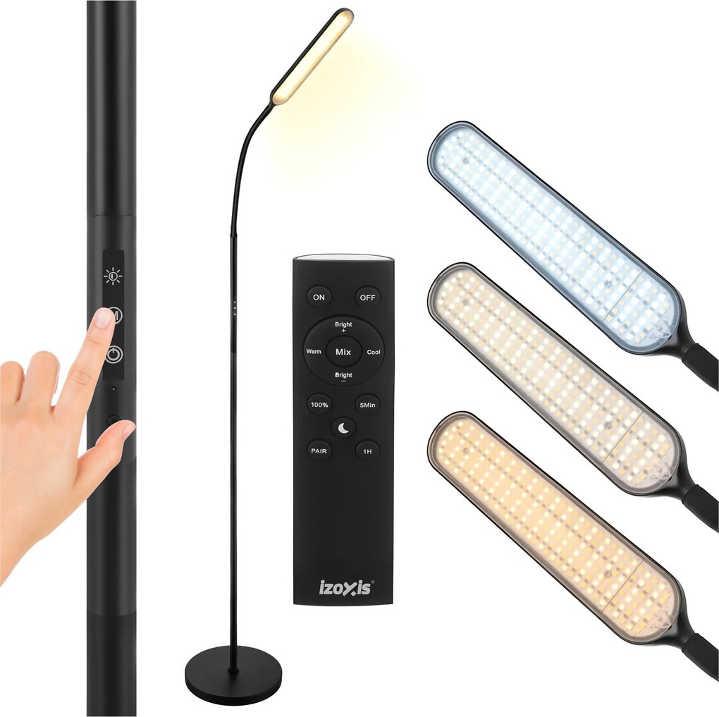 LED подова лампа Izoxis 180 см - модерна стояща лампа за интериора