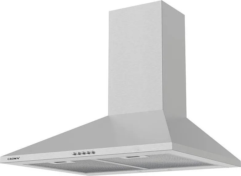 Абсорбатор за вграждане Crown C 1650 X ECO, 60 см, Клас C, 300 m3/h, 3 степени, Алуминиев филтър, Инокс