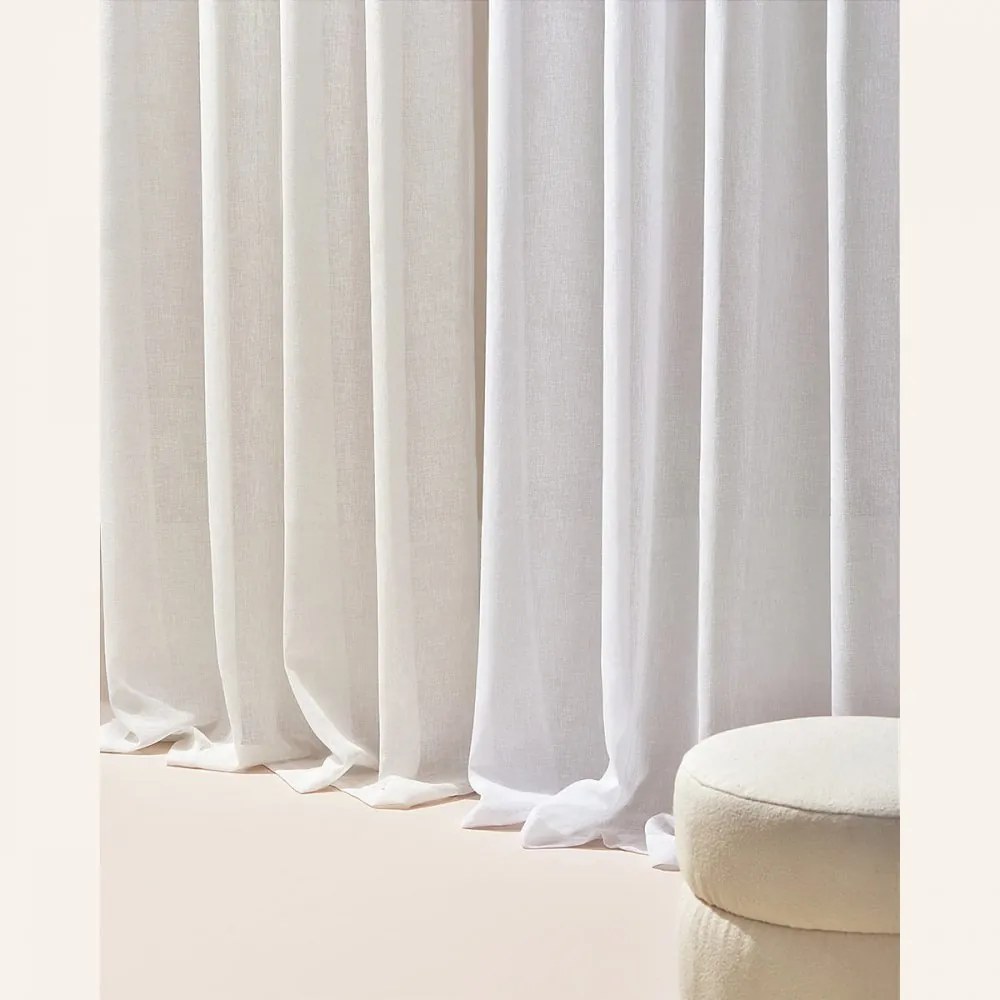 Бяла завеса Sensia с втулки 350 x 250 cm