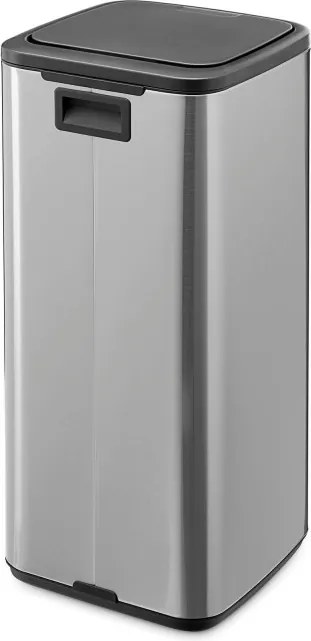 Кош за боклук Brabantia Bo Touch 1010145, 30 л, Плавно и безшумно отваряне, Голям отвор, Устойчив на пръстови отпечатъци, Инокс/Мат