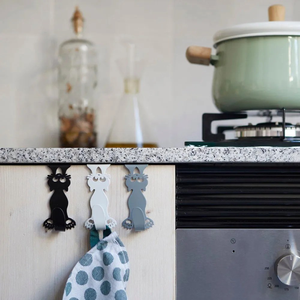 Висящи метални комплект куки 3 бр. Curious Cats – Balvi