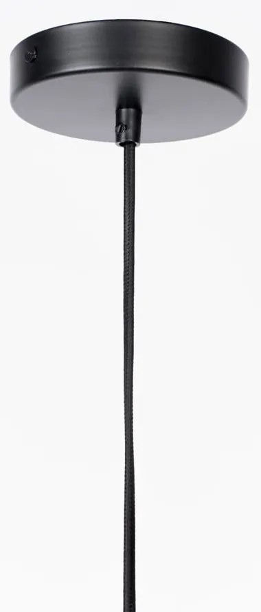 Черно-бяло затъмняващо се висящо осветително тяло със стъклен абажур ø 28 cm Monica – White Label