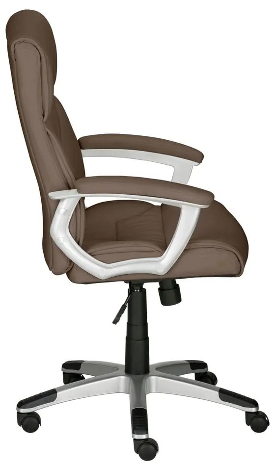 Кафяв офис стол от имитация на кожа Flori – Støraa