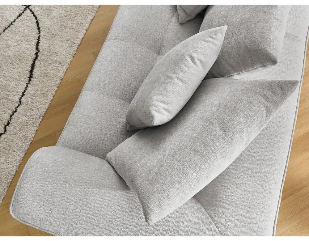 Светлосив шенилов диван 237 cm Whesley – Bobochic Paris