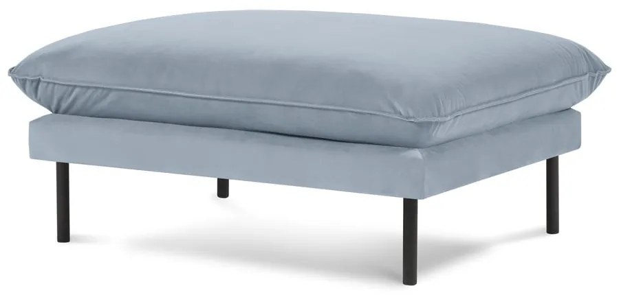 Светлосиньо кадифено столче за крака Vienna - Cosmopolitan Design