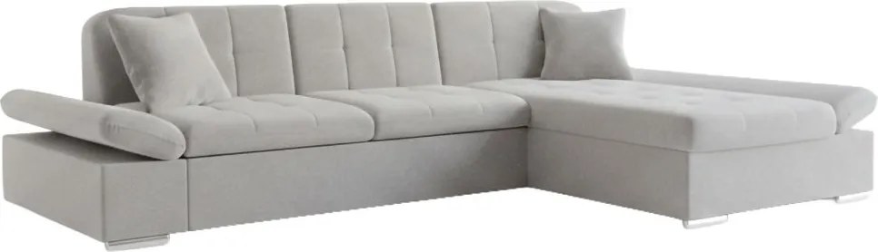 Ъглов диван Montana-Сива светлина-десен