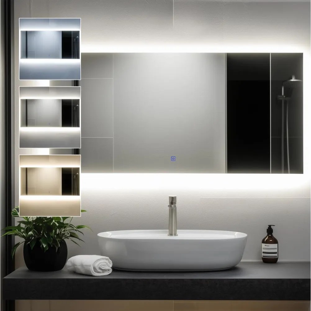 Brilagi - LED огледало за баня LUCE LED/36W/230V 60x120 см IP44 CRI 90 димируемо + CCT