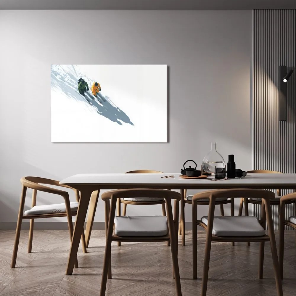 Картина на платно – Заснежено планинско каране