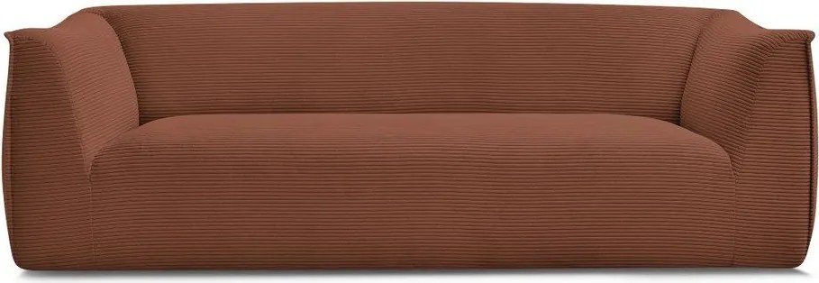 Оранжев диван от рипсено кадифе 242 cm Giorgia – Bobochic Paris