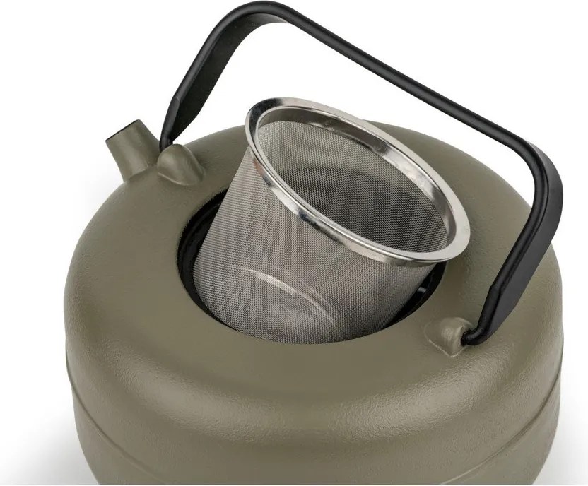 Чугунен чайник с цедка в цвят каки 750 ml Henan – Bredemeijer