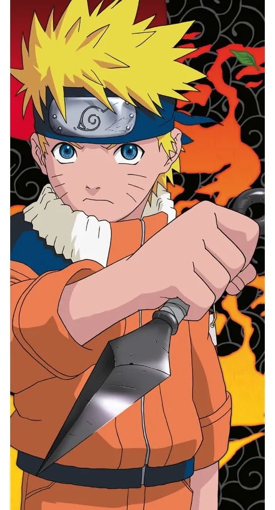 Памучна детска кърпа 70x140 cm Naruto Uzumaki – Jerry Fabrics