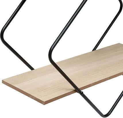 Рафт за стена atmosphera Nena, Метал и MDF, 48x18x48 см