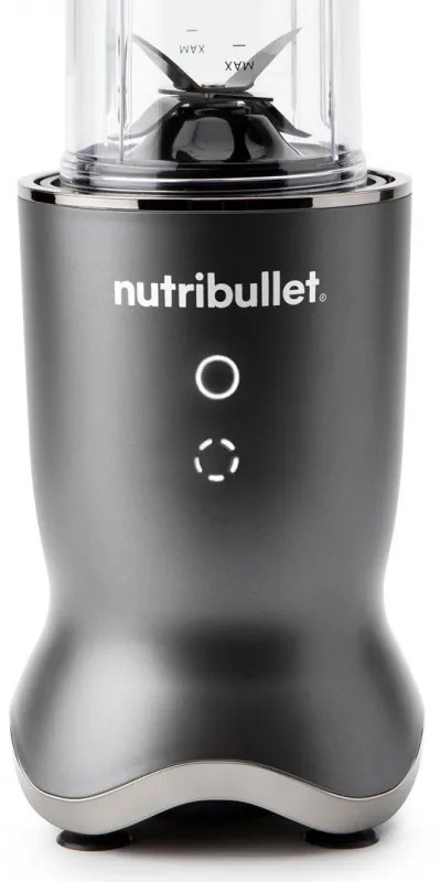 Блендер Nutribullet NB1206DGCC, 1200W, 900 мл, 1 скорост + Pulse, Сензорни бутони, Без BPA, Тъмносив/сребрист