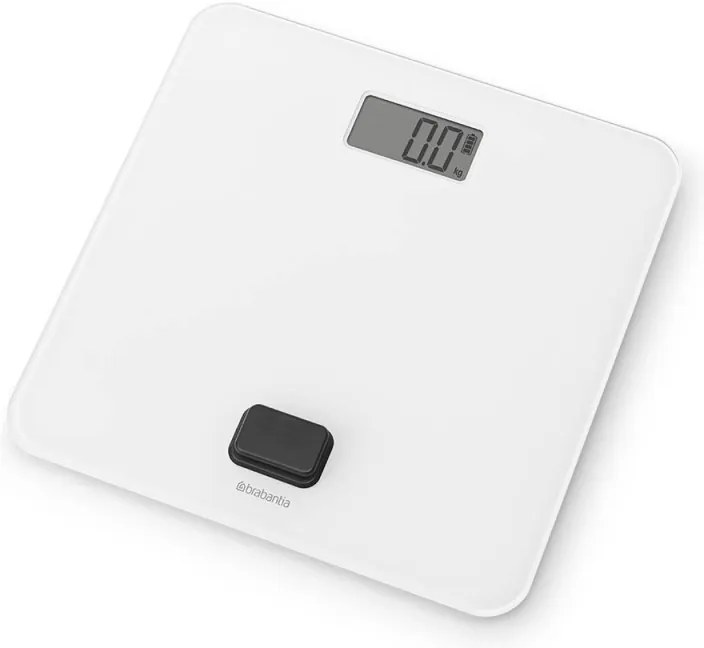 Кантар Brabantia ReNew 1004189, Работа без батерии, До 150 кг, LCD дисплей, Бял