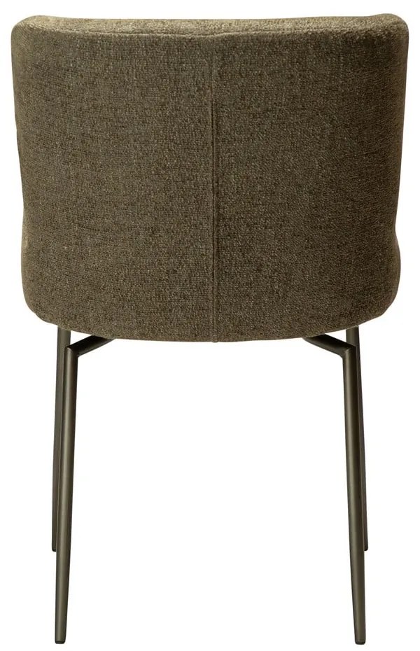 Тапициран трапезен стол в цвят каки Glam – DAN-FORM Denmark