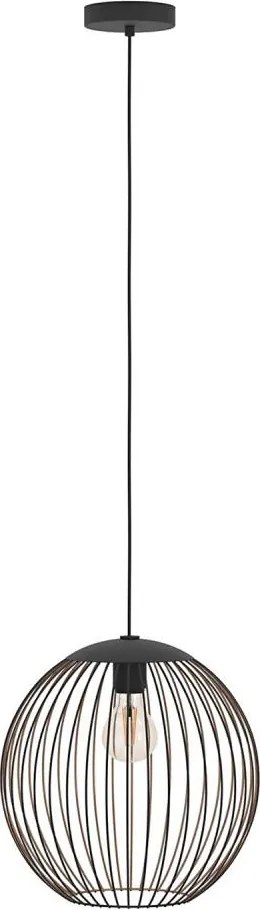 Eglo 901868 - Пендел на кабел ALMANZORA 1xE27/60W/230V черен