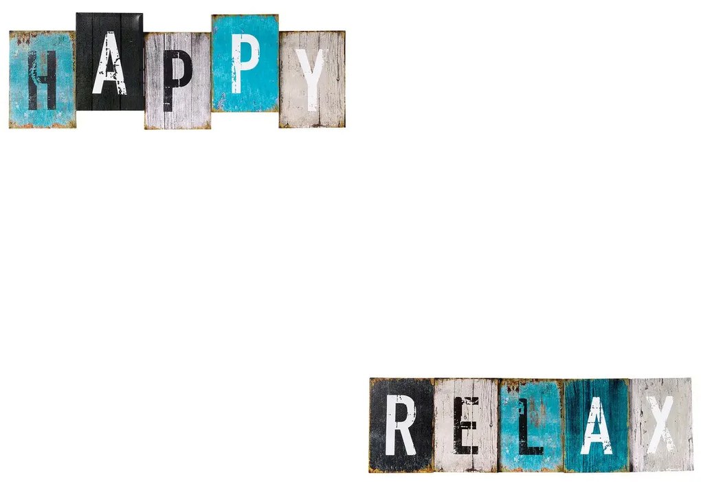 Картина atmosphera Happy Relax, Принт на платно 76x22 см, Асорти дизайни