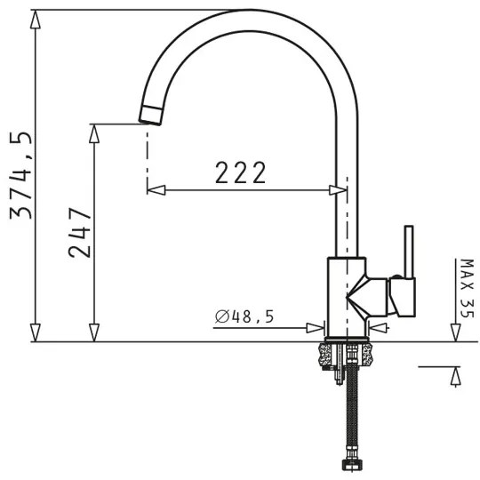 Кухненски смесител Pyramis Spicato