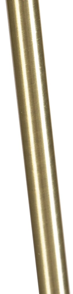 Подова лампа злато/месинг с кадифена абажур Peacock 40/40 cm - Parte