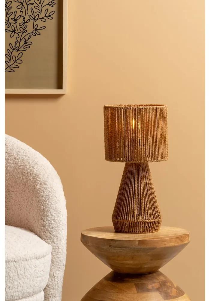 Настолна лампа в златист цвят с хартиен абажур (височина 40 cm) Forma Cone - Leitmotiv