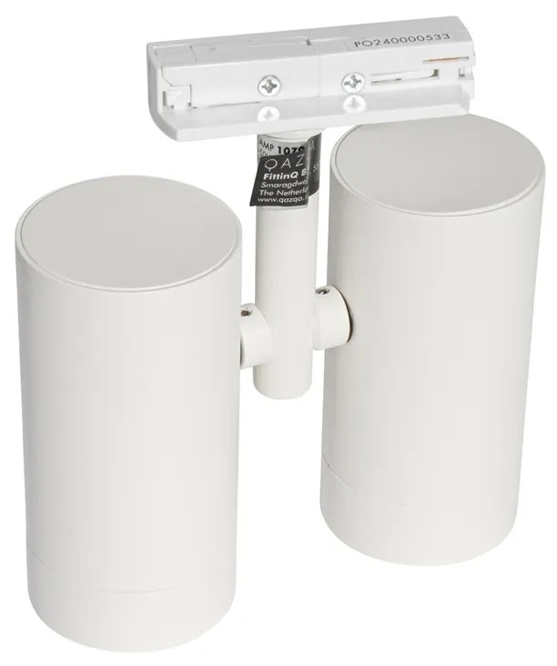 Модерна 1-фазна релсова лампа бяла 2-светлина - Iconic Scopio