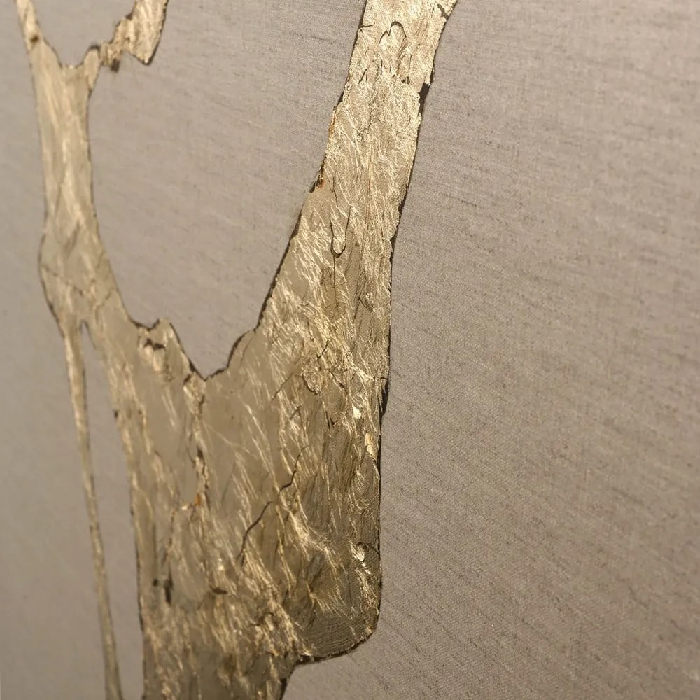 Ръчно рисувана картина 90x120 cm Wild Horizon Gold – Malerifabrikken