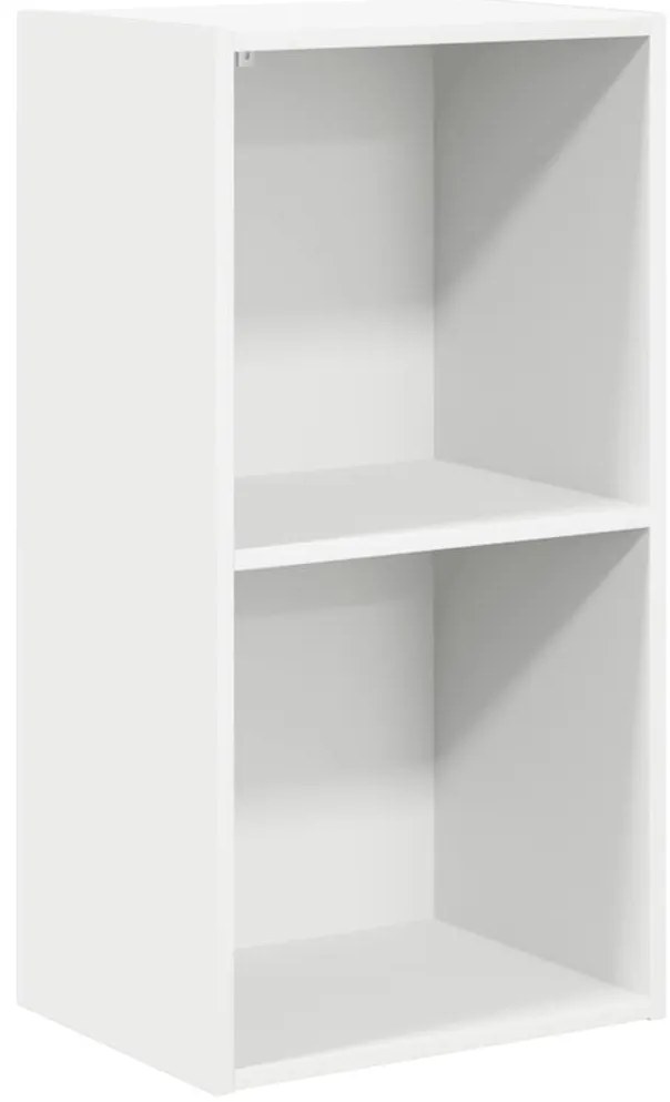 800927 vidaXL Библиотека, бяла, 40x30x76,5 см, инженерно дърво