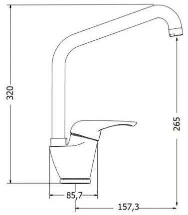 Кухненски кран Modea Elit II High