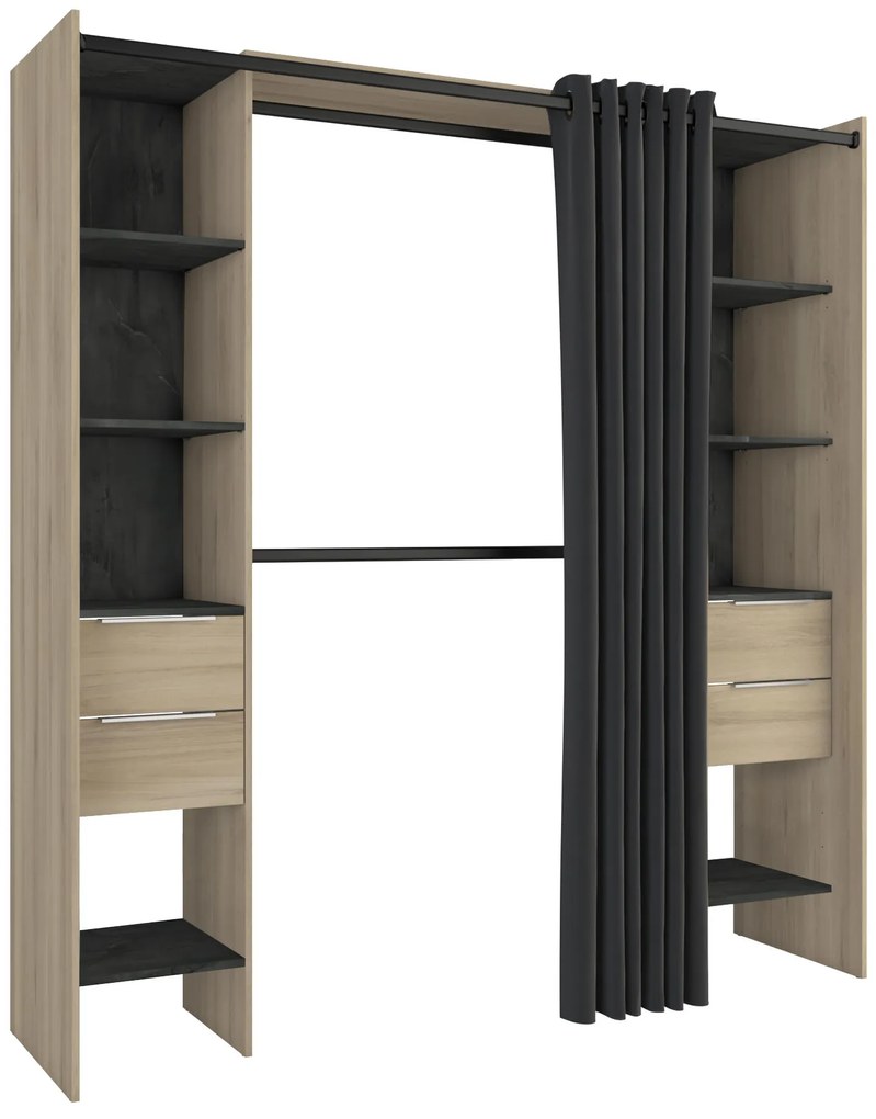 Гардероб Dande-Sonoma - Black